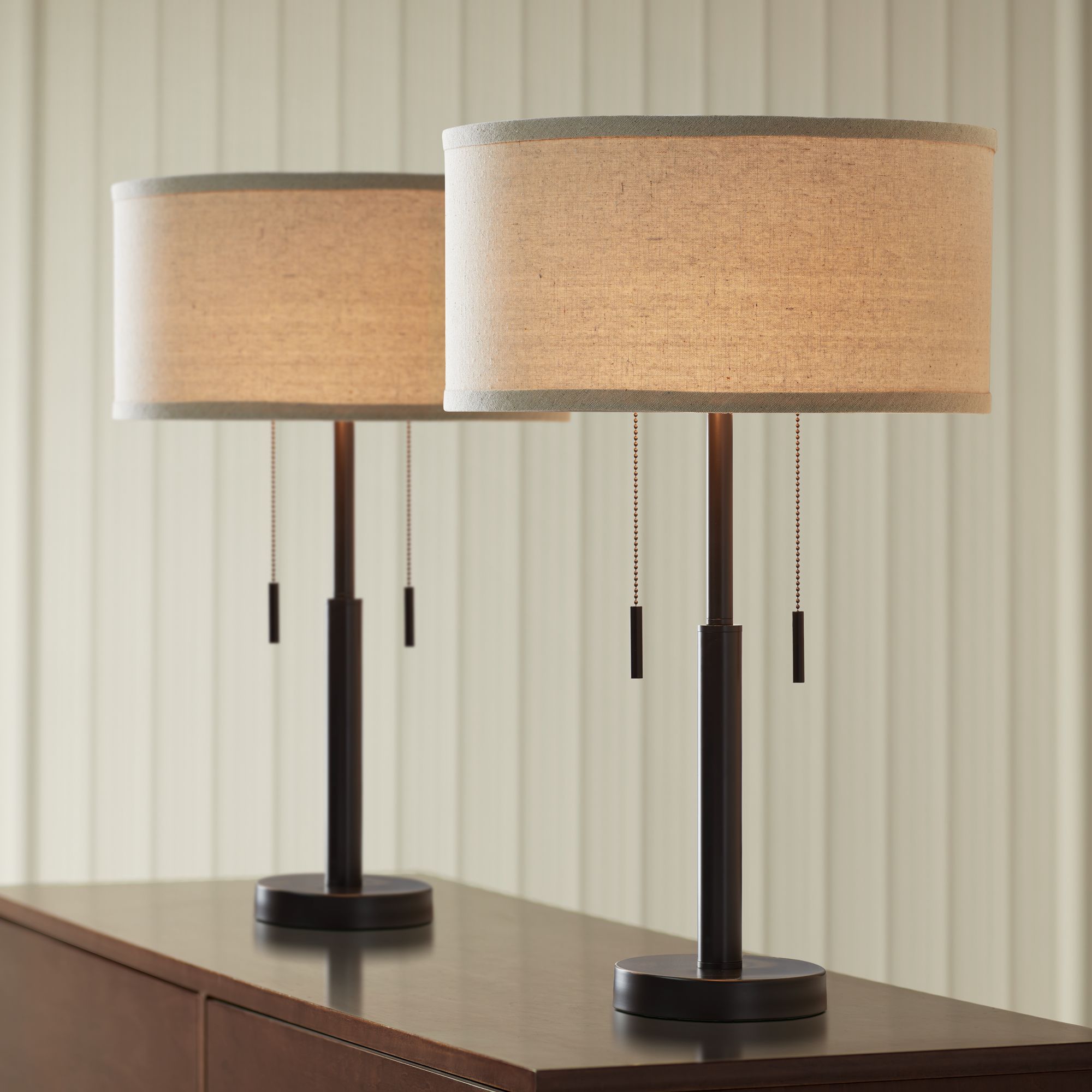 bernie industrial bronze table lamp