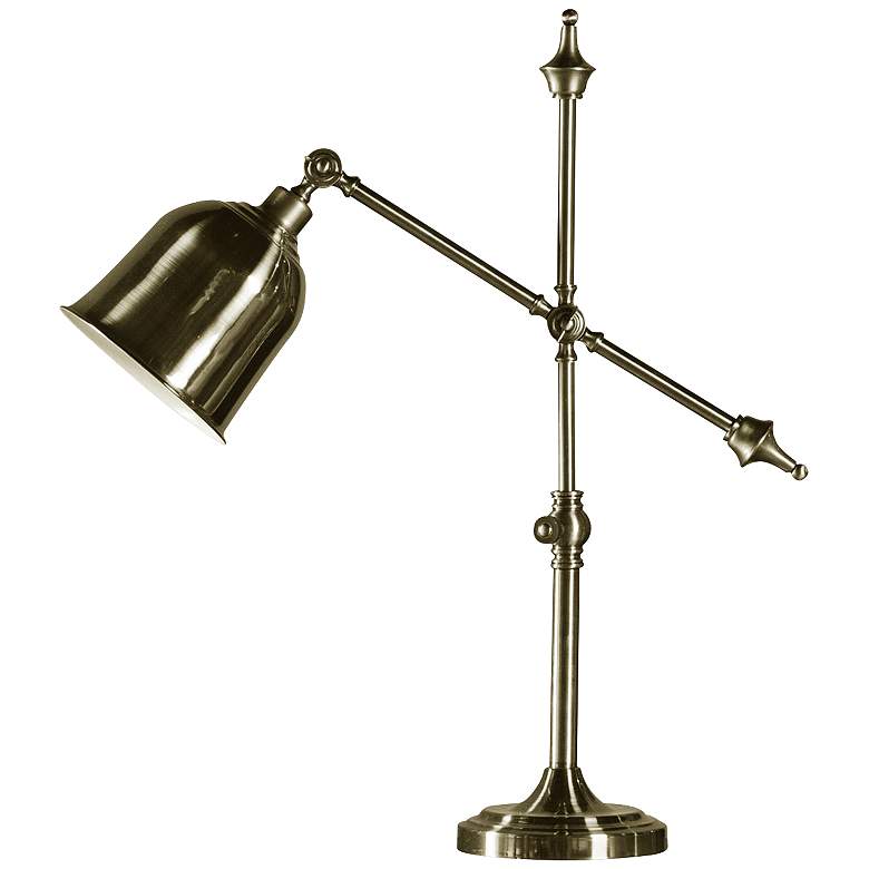 Image 1 Berrenger Banker Adjustable Antique Brass Desk Lamp