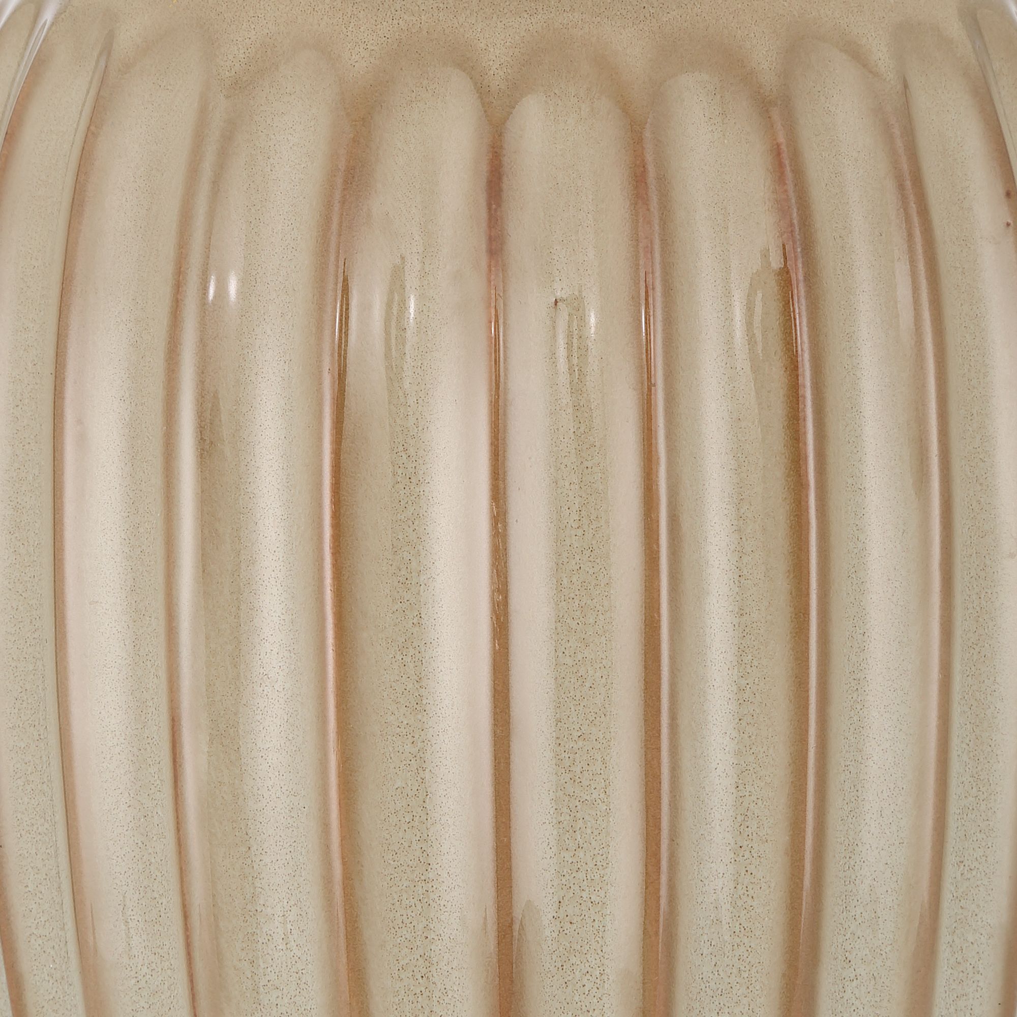 Image 7 Bertha 21" High Multi-Tone Beige Glaze Ribbed Ceramic Table Lamp more views