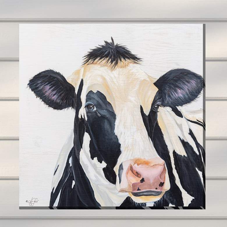 Image 1 Bertie 24" Square Outdoor Canvas Wall Art