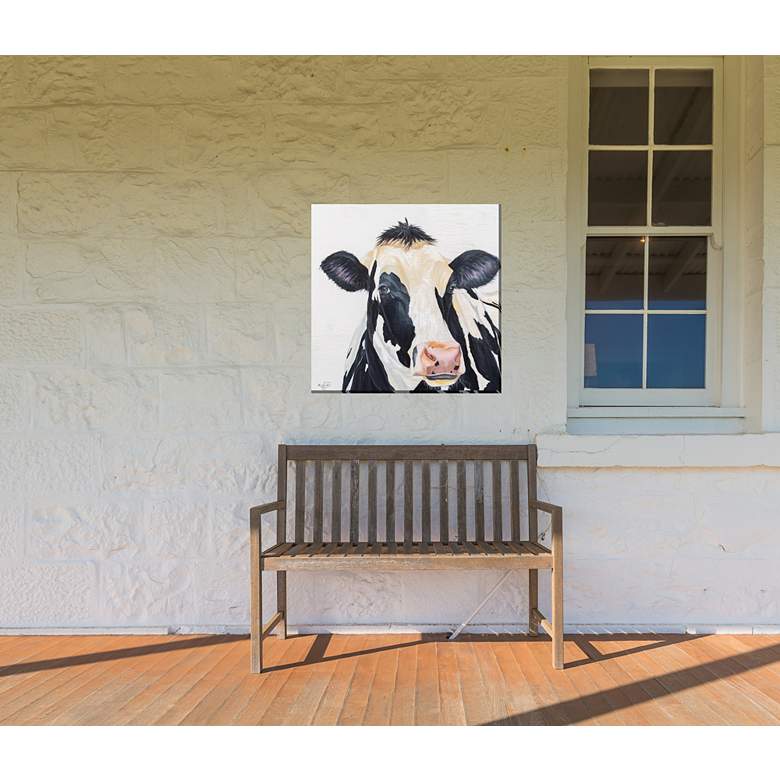 Image 3 Bertie 24" Square Outdoor Canvas Wall Art more views