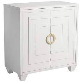 Image3 of Bertolli 30" Wide White 2-Door Modern Luxe Accent Cabinet