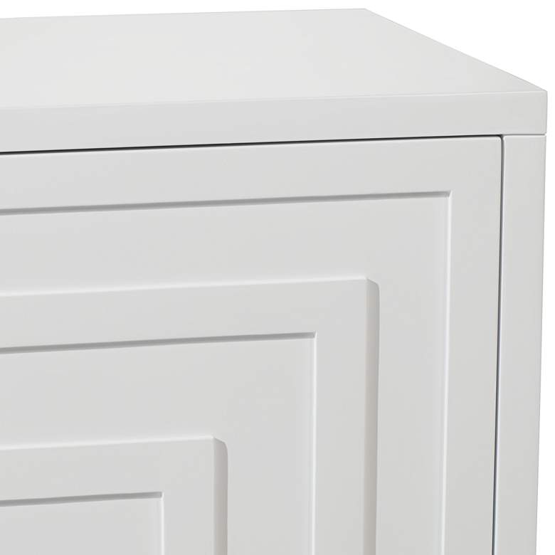 Image 5 Bertolli 30" Wide White 2-Door Modern Luxe Accent Cabinet more views