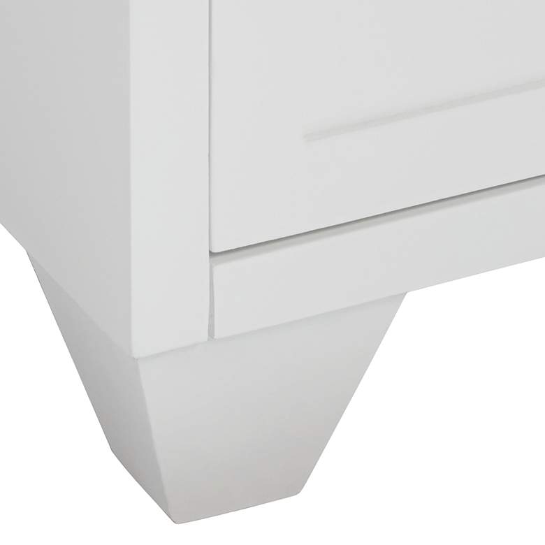 Image 6 Bertolli 30" Wide White 2-Door Modern Luxe Accent Cabinet more views