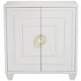 Bertolli 30" Wide White 2-Door Modern Luxe Accent Cabinet in scene