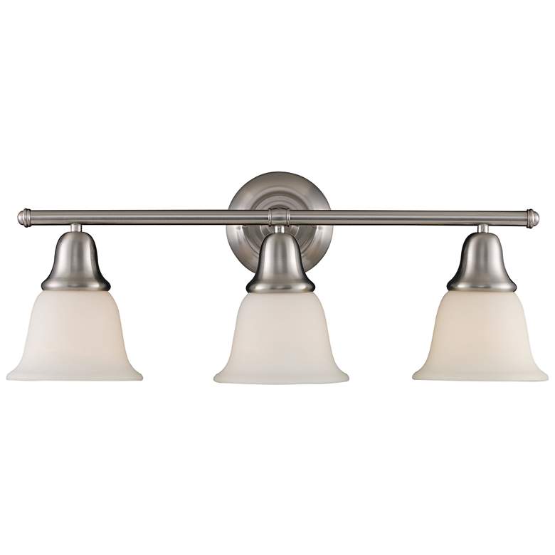 Image 1 Berwick 27" Wide 3-Light Vanity Light - Brushed Nickel