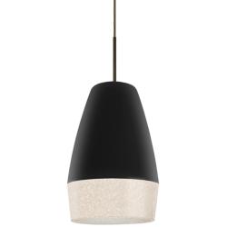 Besa Abu 12 7 1/2" Wide Bronze and Black Mini Pendant Light
