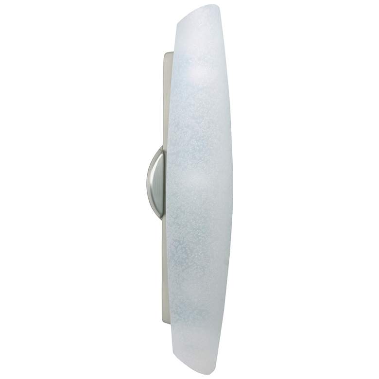 Image 1 Besa Aero 21" High Stucco/Satin Nickel Wall Sconce