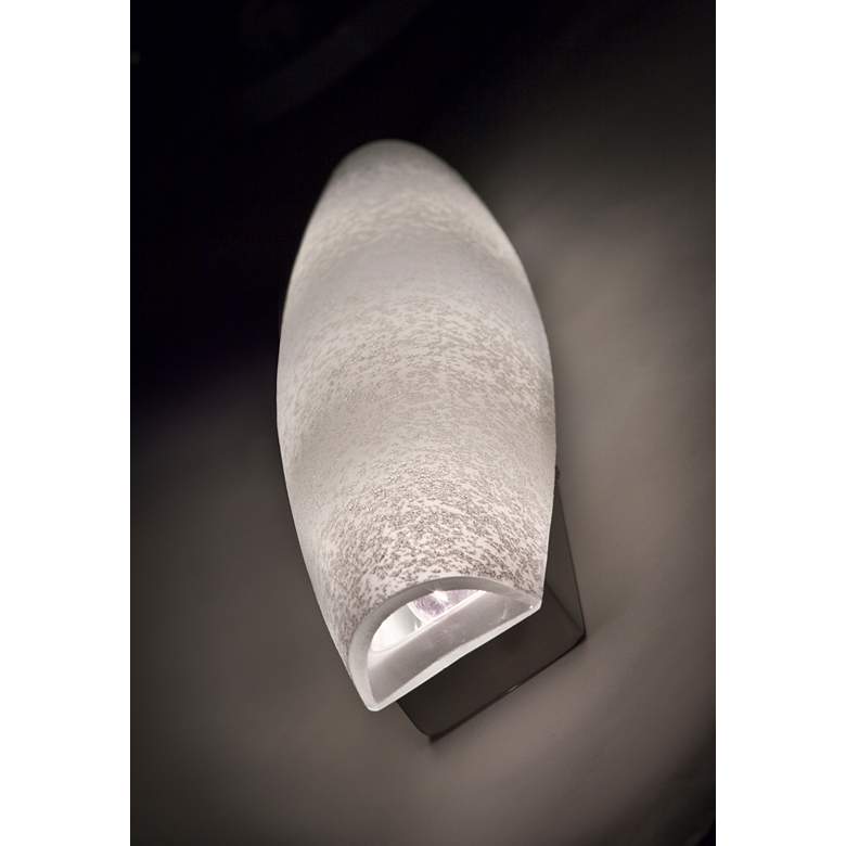 Image 2 Besa Aero 21" High Stucco/Satin Nickel Wall Sconce more views