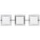 Besa Alex 22 1/2" Wide Satin Nickel 3-Light Bath Light