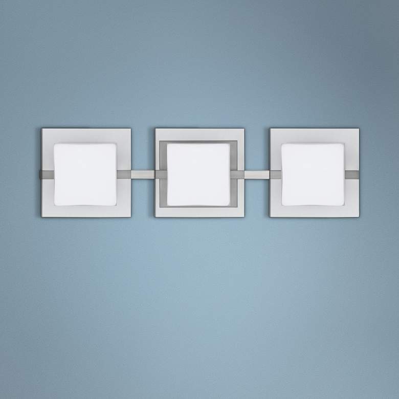 Image 1 Besa Alex 22 1/2" Wide Satin Nickel 3-Light Bath Light