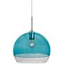 Besa Ally 12 Pendant Coral Blue/Clear