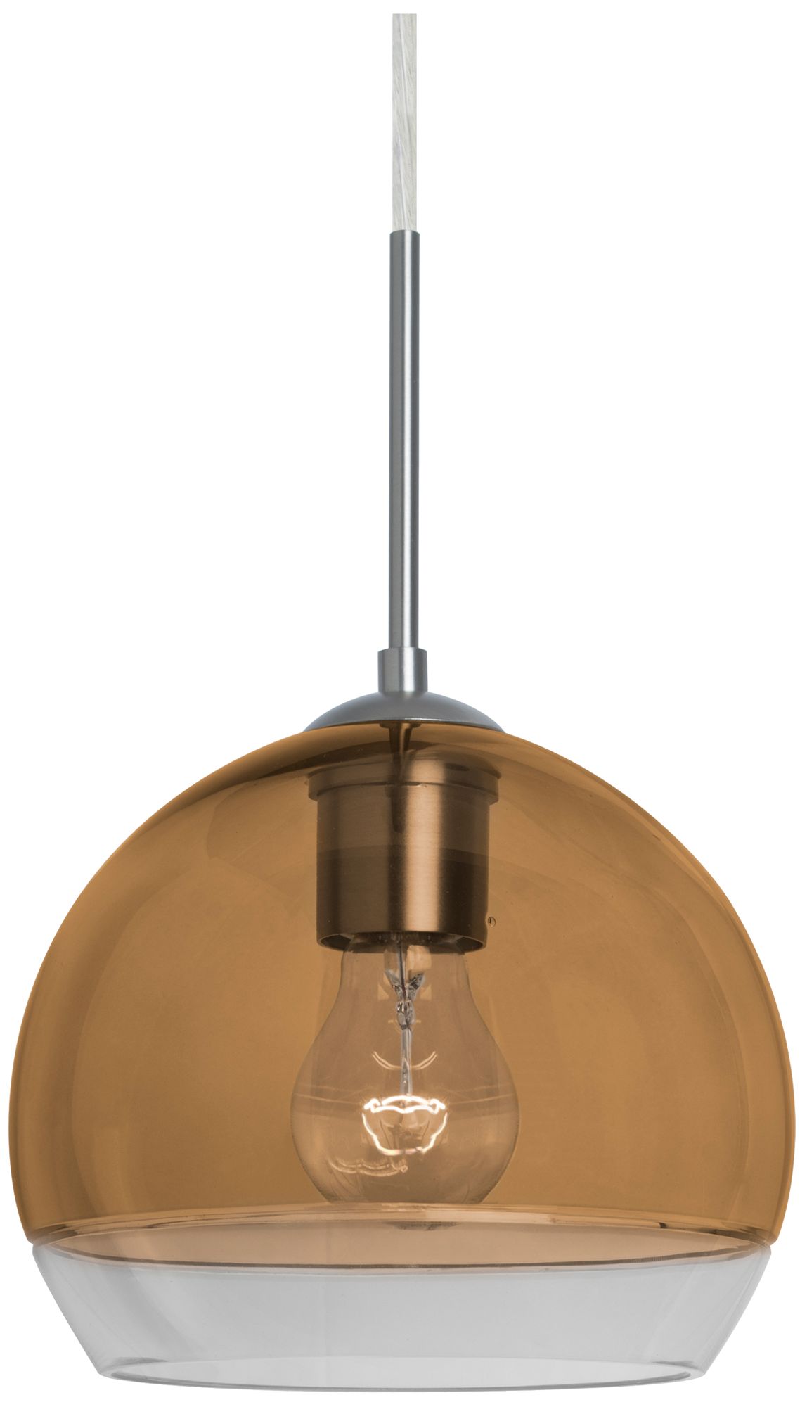 Besa Ally 8 Pendant Amber/Clear - Made to Order
