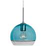 Besa Ally 8 Pendant Coral Blue/Clear