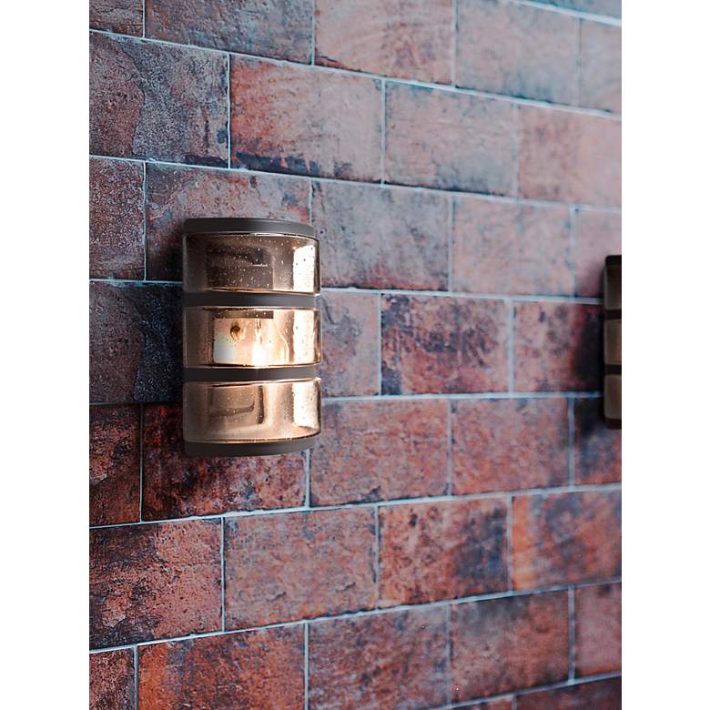 Image 2 Besa Aqua 10" High Bronze Outdoor Wall Light more views