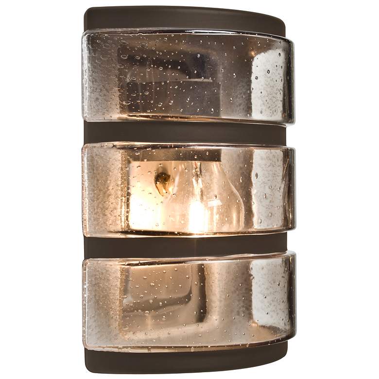 Image 1 Besa Aqua 9 1/4" High Bronze Outdoor Wall Light