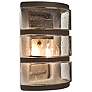 1_Besa Aqua 9 1/4" High Bronze Outdoor Wall Light
