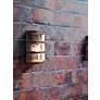 2_Besa Aqua 9 1/4" High Bronze Outdoor Wall Light more views
