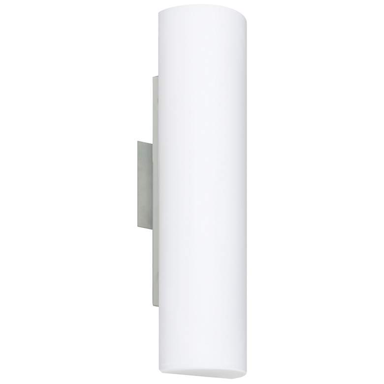 Image 1 Besa Baaz 15 3/4" High Opal Matte/Satin Nickel LED Wall Light