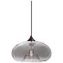 1_Besa Bana 11" Wide Smoke/Bronze Pendant