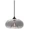 Besa Bana 11" Wide Smoke/Bronze Pendant