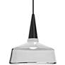 Besa Baron 10 10"W Black and White Glass LED Mini Pendant