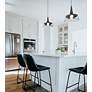 2_Besa Baron 10 10"W Bronze and Black Glass LED Mini Pendant more views