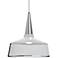 Besa Baron 10 10"W Nickel and White Glass LED Mini Pendant
