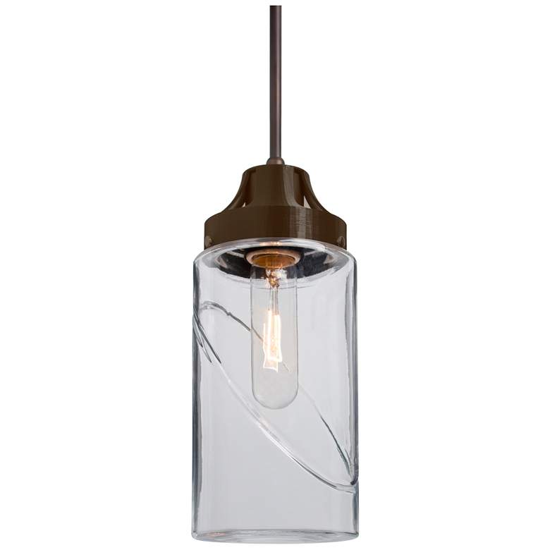 Image 1 Besa Blink Pendant 4.375 Wide Bronze Finish