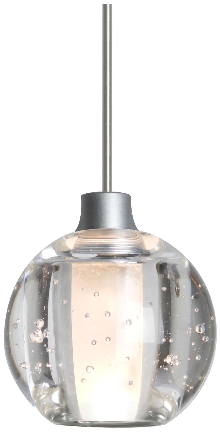 Thumbnail1 of Besa Boca 4 3/4" Wide Satin Nickel Mini Pendant - Made to Order