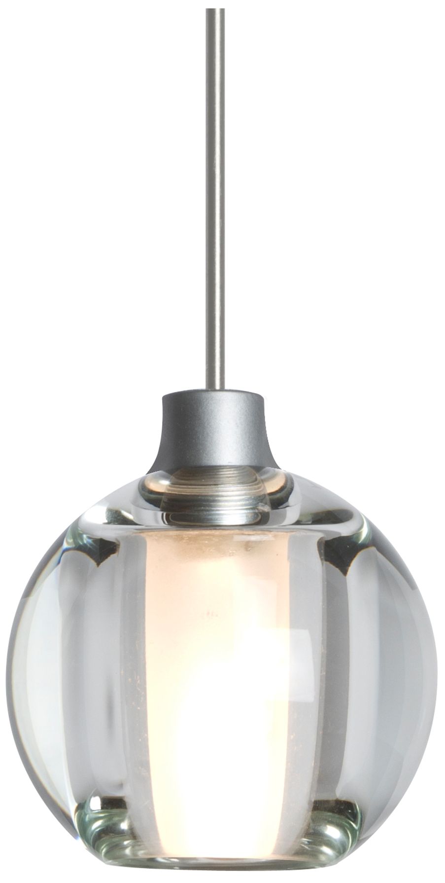 Besa Boca 5 Pendant 4.5 Wide Cream Finish - Made to Order