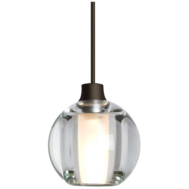 Image 1 Besa Boca 5 Pendant 4.5 Wide Satin Nickel Finish