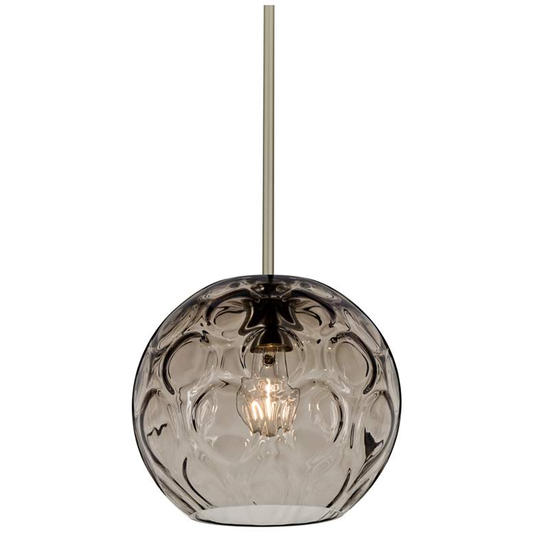 Image 1 Besa Bombay Pendant 9.8 Wide Satin Nickel Finish