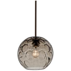 Besa Bombay Pendant 9.8 Wide Satin Nickel Finish
