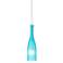 Besa Botella 3" Wide Blue-Frost Mini Pendant