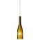 Besa Botella 3" Wide Green-Frost Mini Pendant