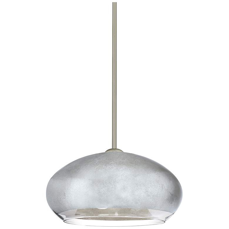 Image 2 Besa Brio 13 3/4" Wide Silver Foil Pendant