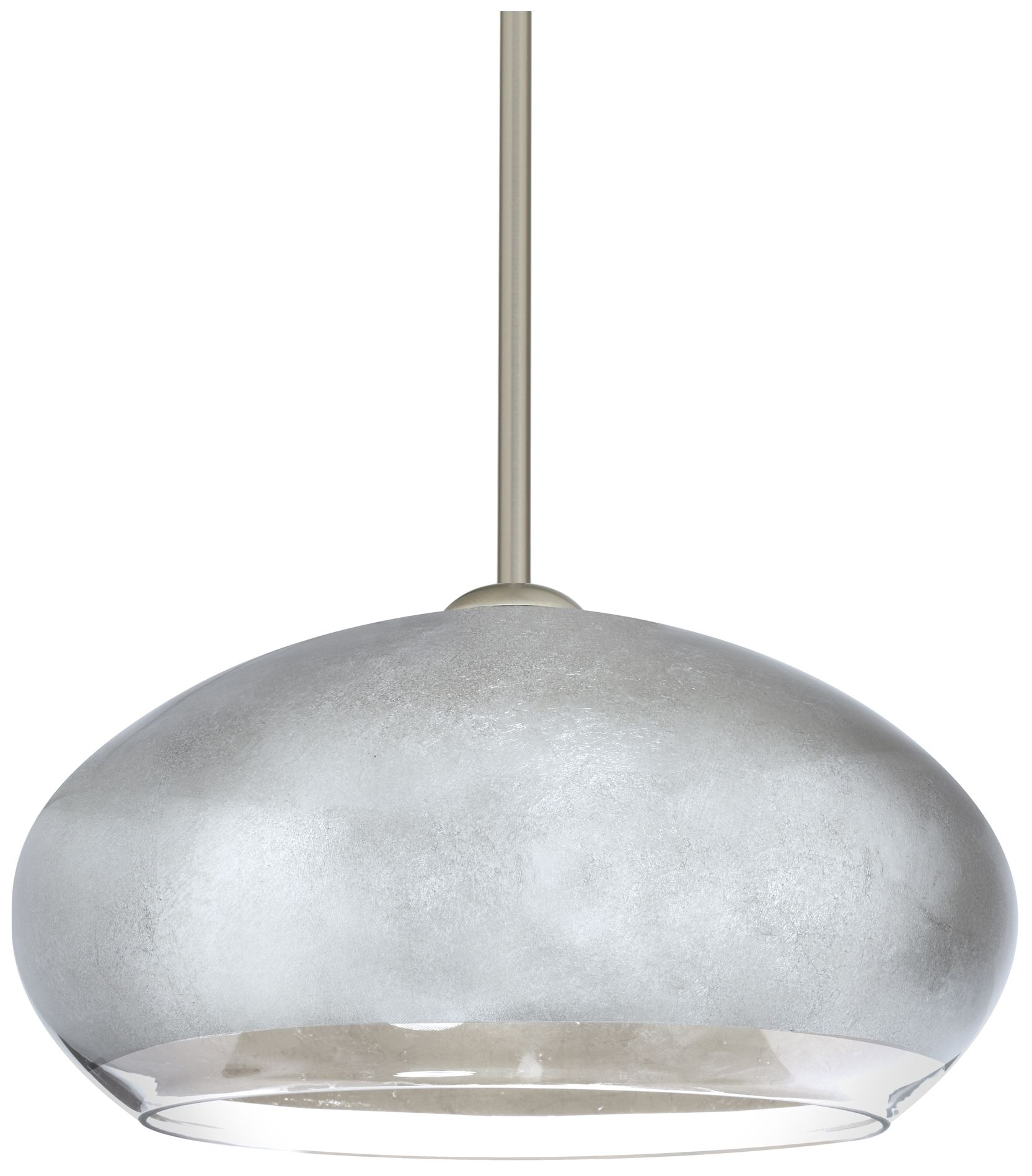 Besa Brio 14 Pendant 13.75 Wide Satin Nickel Finish - Made to Order