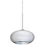 2_Besa Brio 6 3/4" Wide Silver Foil Pendant