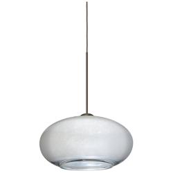Besa Brio 7 Pendant 6.75 Wide Bronze Finish