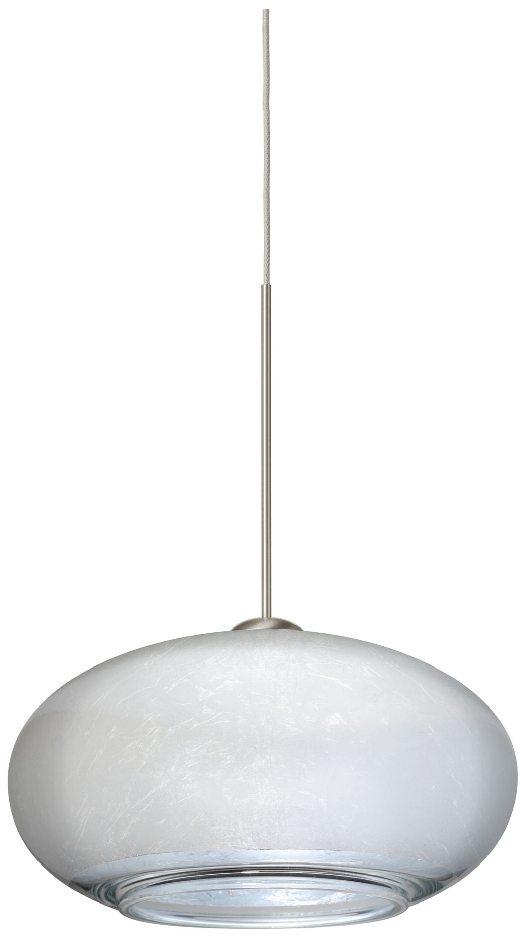 Besa Brio 7 Pendant 6.75 Wide Satin Nickel Finish - Made to Order
