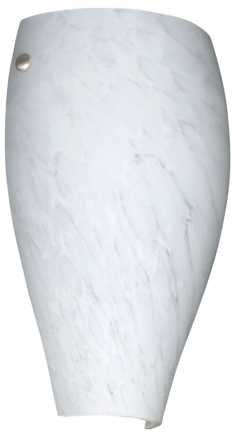 Besa Chelsea 11" High Carrera/Polished Nickel Wall Light - Made to Order