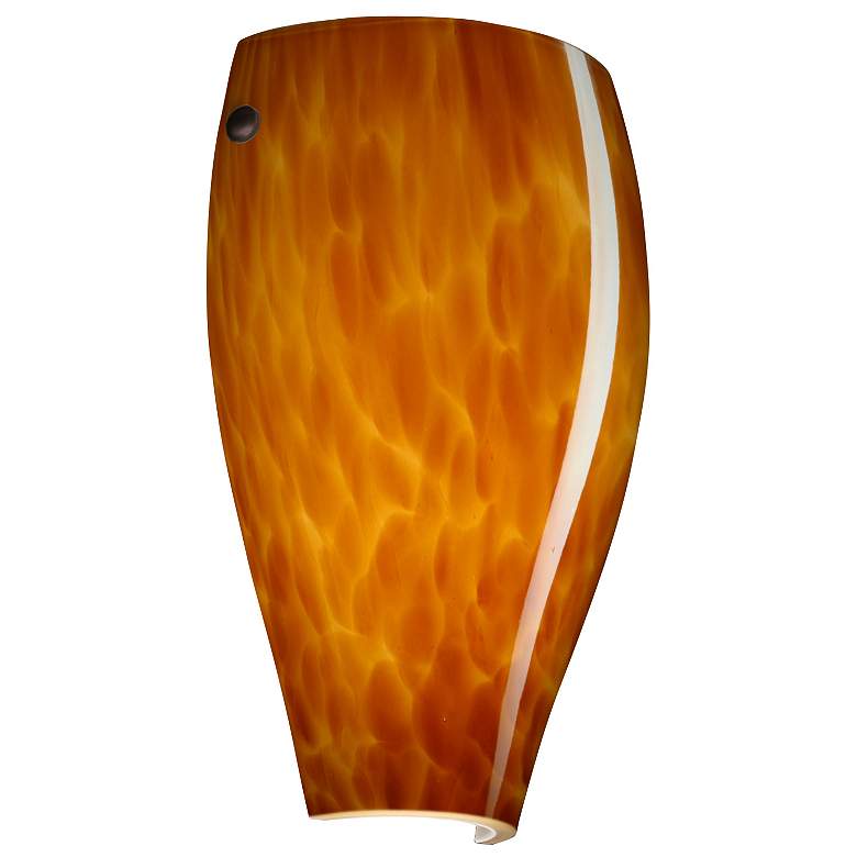 Image 1 Besa Chelsea 11" High Amber Cloud/Bronze Wall Light