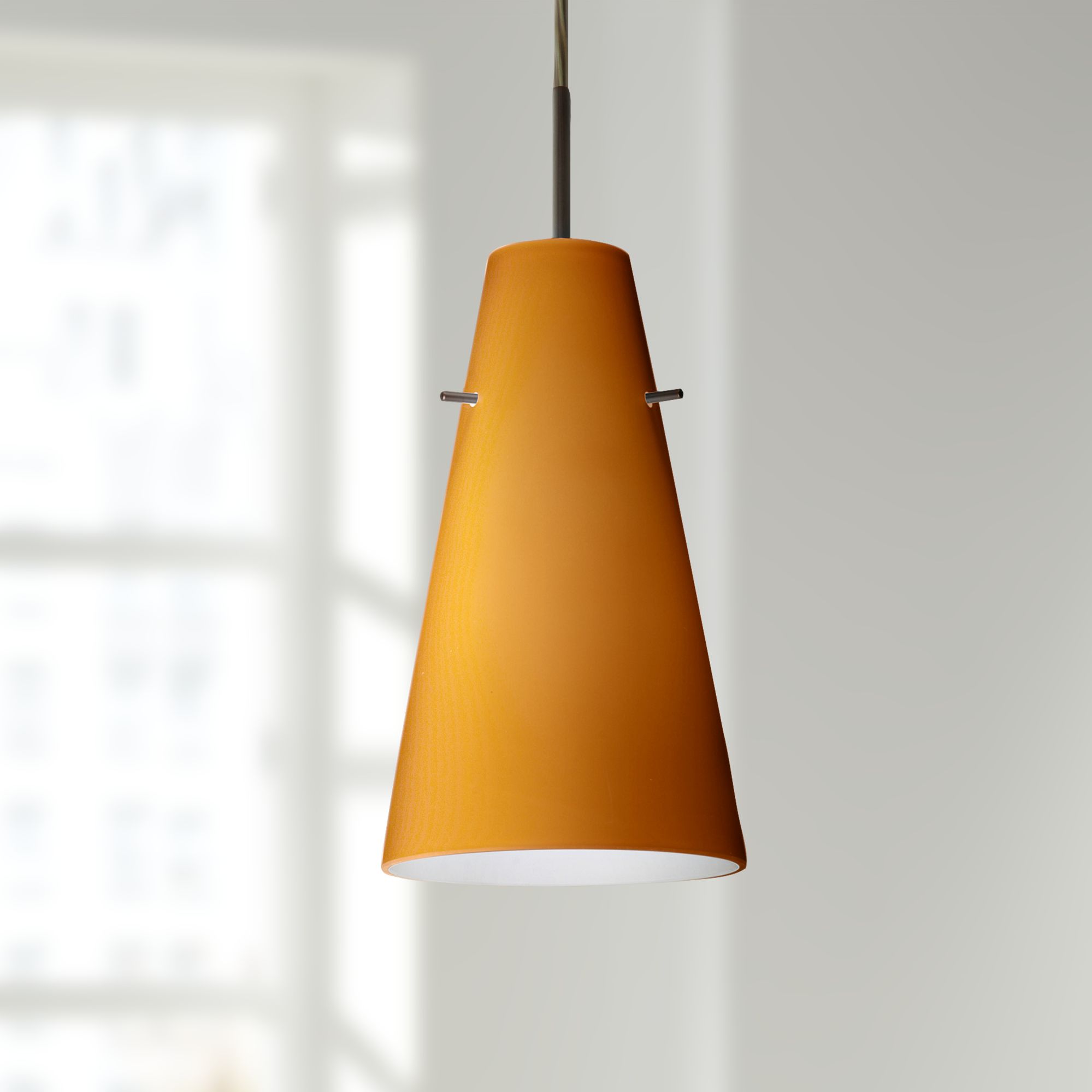 amber glass mini pendant light