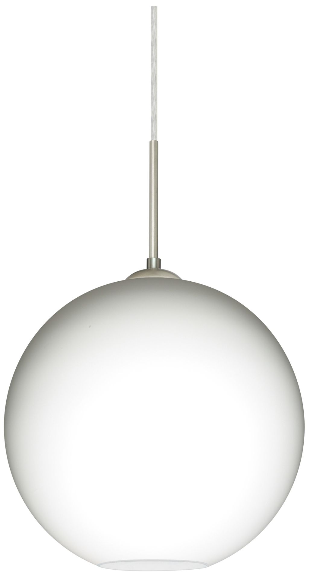 Besa Coco 12 Pendant 11.75 Wide Satin Nickel Finish - Made to Order