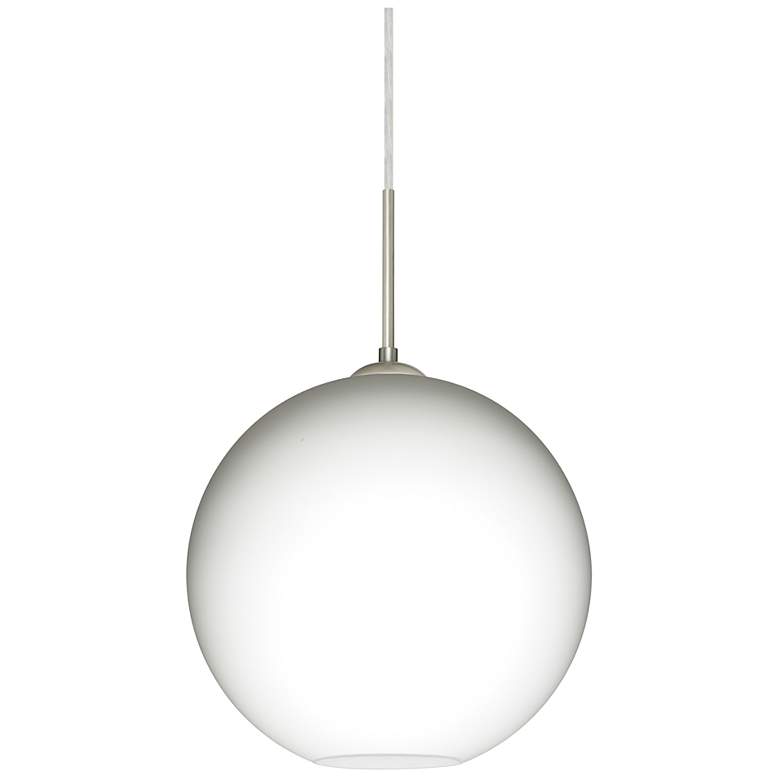Image 1 Besa Coco 12 Pendant 11.75 Wide Satin Nickel Finish