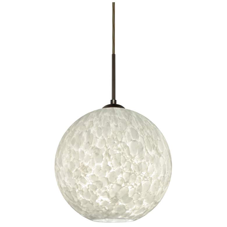 Image 1 Besa Coco 12 Pendant 11.75 Wide Satin Nickel Finish