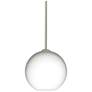 1_Besa Coco 8 Pendant 7.875 Wide Satin Nickel Finish