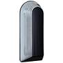 Besa Costaluz 14 1/2" High Black/Clear Outdoor Wall Sconce