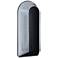 Besa Costaluz 14 1/2" High Black/Clear Outdoor Wall Sconce